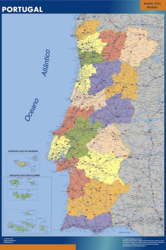 Mapa Distritos + Físico Portugal – 2X100 peças – On Play